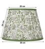 Calming Floral 30cm Straight Empire Cotton  Lampshade (Green)