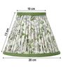 Calming Floral 20cm Empire Cotton  Lampshade (Green)