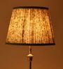 Calming Floral 40cm Straight Empire Cotton  Lampshade (Green)