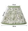 Calming Floral 30cm Empire Cotton  Lampshade (Green)