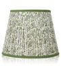 Calming Floral 40cm Straight Empire Cotton  Lampshade (Green)