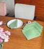 Green Cotton  (16x 16 )Inch Table Napkins (Set of 6)