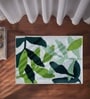 Green Cotton 16X24 Inches Anti-Skid Bath Mat