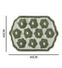 Green Cotton 16X24 Inches Anti-Skid Bath Mat