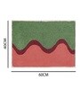 Green Cotton 16X24 Inches Anti-Skid Bath Mat