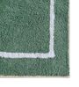 Green Cotton 20X30 Inches Anti-Skid Bath Mat Set Of 2