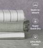Green Cotton 230 GSM (Set of 3) Bath Towels