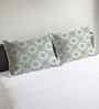 Green Cotton 27x18 Inches Pillow Covers (Set of 2)