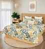 Green Cotton 4 Pcs Double Bed Sized Bedding Set