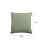 Green Solid Cotton 18 x 18 Inches Cushion Covers (Set of 2)