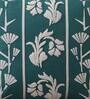 Green & White Floral Cotton 18 x 18 Inches Cushion Covers (Set of 2)