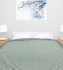 Green Cotton Abstract 150 GSM Double Reversible Comforter