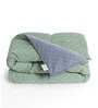 Green Cotton Abstract 150 GSM Double Reversible Comforter