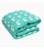 Green Cotton Abstract 150 GSM Single Bed Comforter