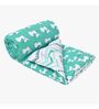 Green Cotton Abstract 150 GSM Single Bed Comforter