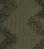 Green Woven Zig Zag Cotton 16 x 16 Inches Cushion Covers (Set of 2)