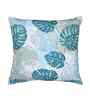 Green Cotton Floral 16x16 inches Cushion Cover Set of 2