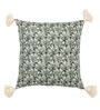 Green Cotton Abstract 16x16 inches Cushion Covers (Pack of 2)
