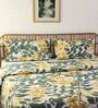Green Cotton Floral 180 GSM Single Bed Dohar