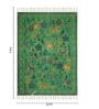 Green Cotton Traditional 5 x 7 Feet Dhurrie