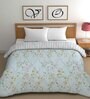 Green Cotton Floral 500 GSM Double Bed Comforter