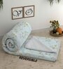 Green Cotton Floral 500 GSM Single Bed Comforter