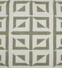 Beige Cotton Geometric 62X48 Inches Throw With Fringes
