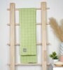 Green Banana Double Cloth Checkered 300 GSM Bath Towel