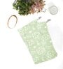 Sage Green Banana Jacquard Floral 250 GSM 2 Pcs Hand Towel