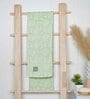 Green Banana Jacquard Floral 250 GSM Bath Towel