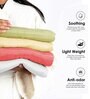 Green Aloevera Double Cloth Striped 300 GSM 4 Pcs Face Towel