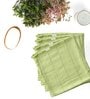 Green Banana Double Cloth Checkered 300 GSM 4 Pcs Face Towel