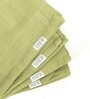 Green Aloevera Double Cloth Striped 300 GSM 4 Pcs Face Towel