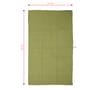 Green Aloevera Double Cloth Striped 300 GSM Bath Towel