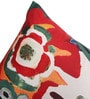 Multicolor Floral Cotton Blend 22 x 12 Inches Cushion Cover
