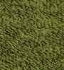 Green Solid Cotton Blend 28 x 18 Inches Anti Skid Door Mat