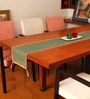 Zeba (84x12) Green Cotton Blend Table Runner