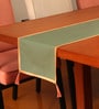 Zeba (84x12) Green Cotton Blend Table Runner