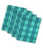 Green Cotton Checkered 215 GSM Bath Towels Pack of 4