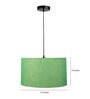 Azami Green Cotton Hanging Light