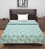 Blue Cotton Floral 120 GSM Single Dohar