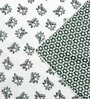 Green Cotton Floral 144 TC  Double Bed Dohar