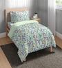 Green Cotton Floral 150 GSM Single Bed Comforter