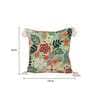 Green Cotton Floral 18x18 inches Cushion Cover (Set Of 5)
