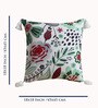 Green Cotton Floral 18x18 inches Cushion Covers (Set of 5)