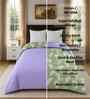 Green Cotton Floral 300 Gsm Double Bed Reversible Comforter