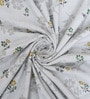 Green Cotton Floral 300 GSM Single Bed Reversible Dohar