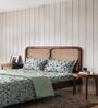 Green Cotton Floral 80 GSM Double Bed Dohar