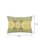 Green Traditional Cotton 22 x 14 Inches Cushion Cover