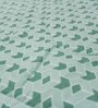 Green Cotton Blend Geometric 150 GSM Double Comforter